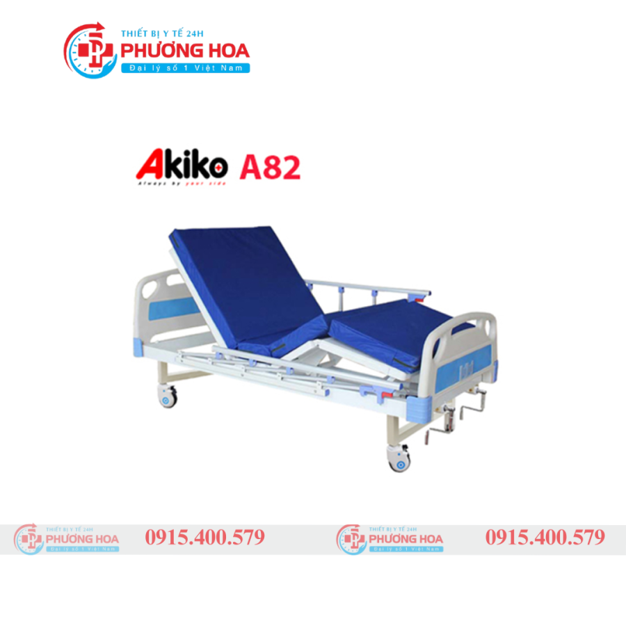 Giường Y Tế 2 Tay Quay Akiko A82